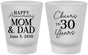 Custom Anniversary Frosted Shot Glasses - Cheers To 30 Years | 80023