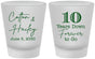 Custom Anniversary Frosted Shot Glasses - Just Married 10 Years Ago | 80030
