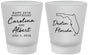 Custom Anniversary Frosted Shot Glasses - 20th Wedding | 80031