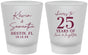 Custom Anniversary Frosted Shot Glasses - 25 Years Of Marriage | 80032