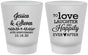 Custom Anniversary Frosted Shot Glasses - 40th Wedding | 80035