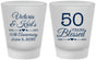 Custom Anniversary Frosted Shot Glasses - 50 Years Blessed | 80037