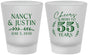 Custom Anniversary Frosted Shot Glasses - Cheers To 55 Years | 80038
