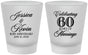 Custom Anniversary Frosted Shot Glasses - 60 Years Of Marriage | 80039