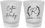 Custom Wedding Frosted Shot Glasses - Monogram | 803