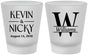 Custom Wedding Frosted Shot Glasses - Monogram | 806