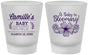 Custom Baby Shower Frosted Shot Glasses - Blooming | 90009