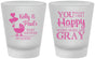 Custom Baby Shower Frosted Shot Glasses - You Make Me Happy | 90010
