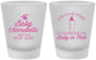 Custom Baby Shower Frosted Shot Glasses - Drink Baby In Pink | 90014