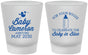Custom Baby Shower Frosted Shot Glasses - Booze Baby In Blue | 90015