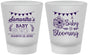 Custom Baby Shower Frosted Shot Glasses - Blooming | 90020