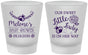 Custom Baby Shower Frosted Shot Glasses - Little Lady On The Way | 90021