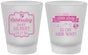 Custom Baby Shower Frosted Shot Glasses - Little Lady On The Way | 90022