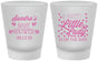 Custom Baby Shower Frosted Shot Glasses - Sweet Little Lady | 90024