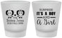 Custom Baby Shower Frosted Shot Glasses - Twins Boy And Girl | 90026