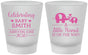 Custom Baby Shower Frosted Shot Glasses - Peanut On The Way | 90027