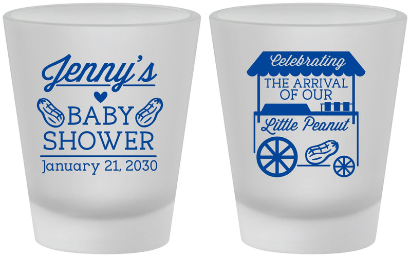 Custom Baby Shower Frosted Shot Glasses - Little Peanut | 90030