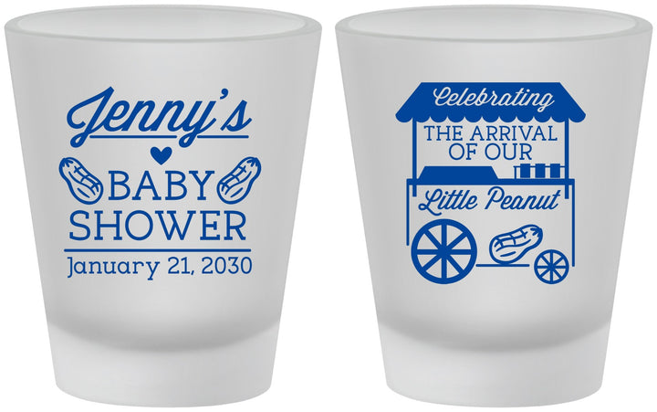 Custom Baby Shower Frosted Shot Glasses - Little Peanut | 90030