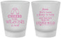 Custom Baby Shower Frosted Shot Glasses - Cheers Bottle | 90031