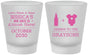 Custom Baby Shower Frosted Shot Glasses - Due Date Almost Here | 90052