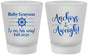 Custom Baby Shower Frosted Shot Glasses - Nautical Anchors Aweigh | 90054
