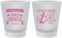 Custom Baby Shower Frosted Shot Glasses - Anchors Aweigh Little Girl | 90056