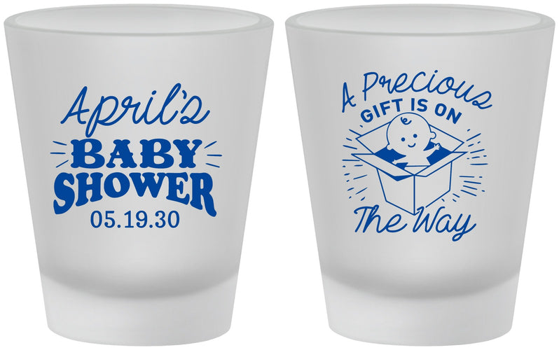 Custom Baby Shower Frosted Shot Glasses - Precious Gift | 90057