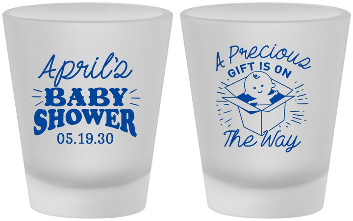 Custom Baby Shower Frosted Shot Glasses - Precious Gift | 90057