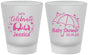 Custom Baby Shower Frosted Shot Glasses - Elephant Lets Celebrate | 90058