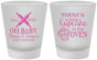 Custom Baby Shower Frosted Shot Glasses - Cupcake In The Oven | 90059