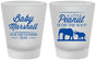 Custom Baby Shower Frosted Shot Glasses - Peanut On The Way | 90062