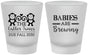 Custom Baby Shower Frosted Shot Glasses - Twins Baby Monkeys | 90068