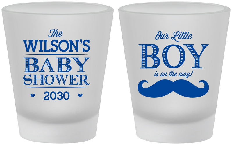 Custom Baby Shower Frosted Shot Glasses - Little Boy | 90092