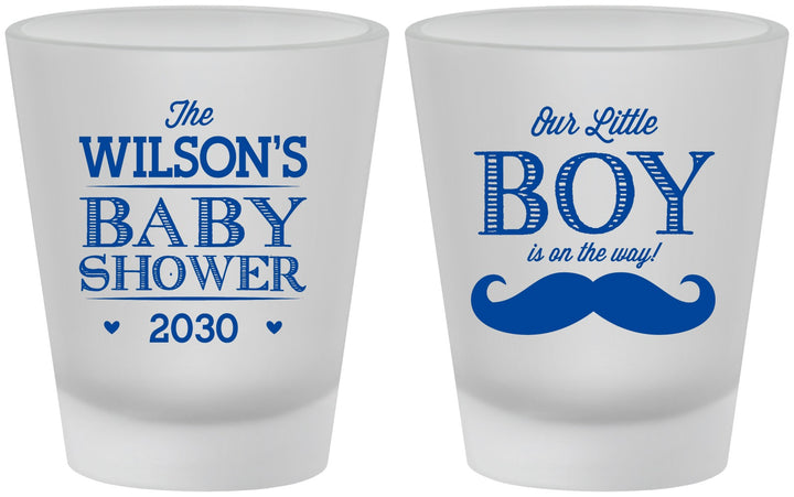 Custom Baby Shower Frosted Shot Glasses - Little Boy | 90092