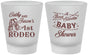 Custom Baby Shower Frosted Shot Glasses - Rodeo Boot Scootin | 90103