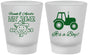 Custom Baby Shower Frosted Shot Glasses - Tractor | 90109