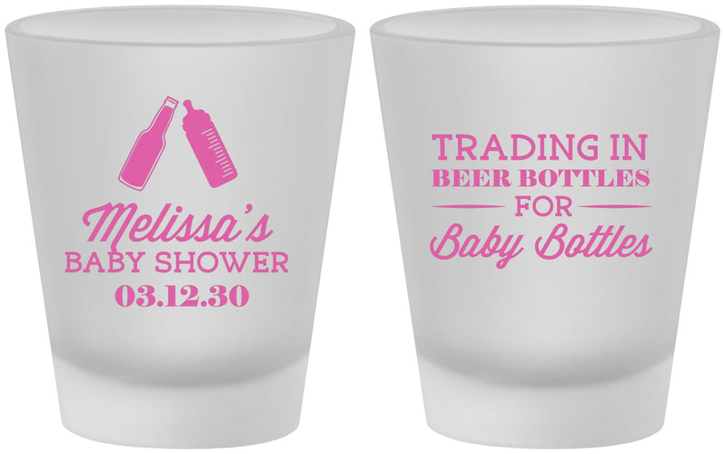Custom Baby Shower Frosted Shot Glasses - Bottles | 90115