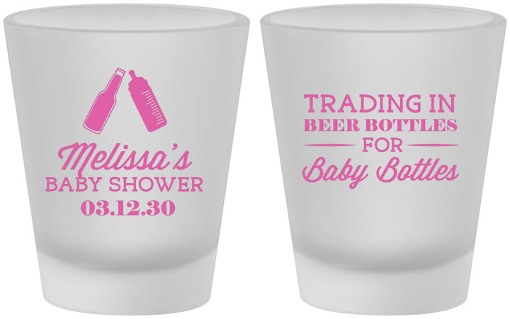Custom Baby Shower Frosted Shot Glasses - Bottles | 90115