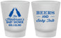 Custom Baby Shower Frosted Shot Glasses - Beers And Baby Talk | 90117