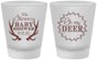 Custom Baby Shower Frosted Shot Glasses - Oh My Deer Christmas | 90121