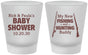 Custom Baby Shower Frosted Shot Glasses - Fishing Hunting | 90126