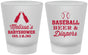 Custom Baby Shower Frosted Shot Glasses - Baseball Beer Diapers | 90132