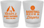 Custom Baby Shower Frosted Shot Glasses - Basketball Beer Diapers | 90133