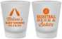 Custom Baby Shower Frosted Shot Glasses - Basketball Beer Babies | 90134
