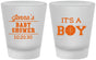 Custom Baby Shower Frosted Shot Glasses - Basketball Its A Boy | 90144
