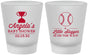 Custom Baby Shower Frosted Shot Glasses - Baseball Little Slugger | 90145