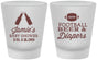 Custom Baby Shower Frosted Shot Glasses - Football Beer Diapers | 90148