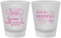 Custom Baby Shower Frosted Shot Glasses - Popping By | 90158