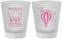 Custom Baby Shower Frosted Shot Glasses - Hot Air Balloon | 90164