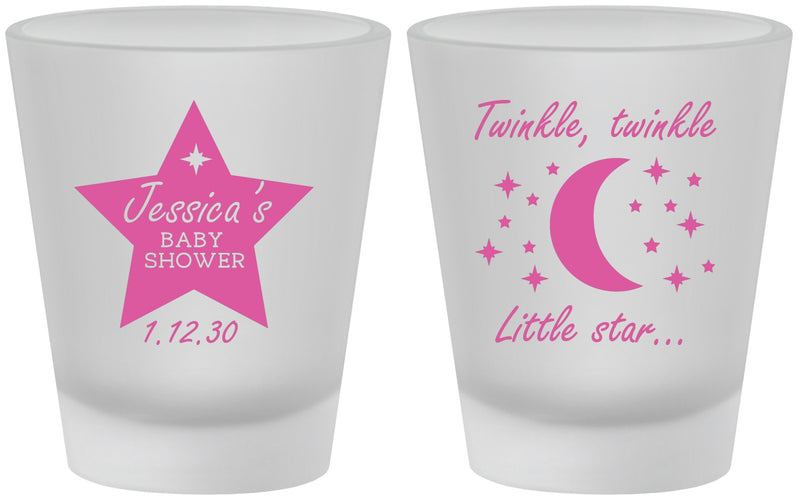 Custom Baby Shower Frosted Shot Glasses - Twinkle Twinkle Little Star | 90168